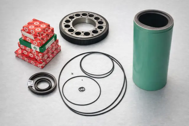 Εξαρτήματα μειωτήρα: στάτορας, gaskets, ρουλεμάν, κυκλοειδείς δίσκοι
